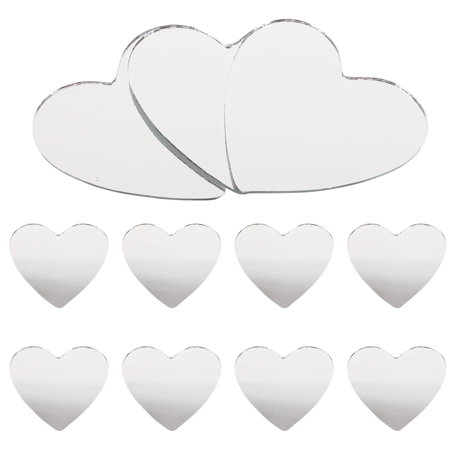 Shimmering Heart Mosaic Craft Mirror Tiles