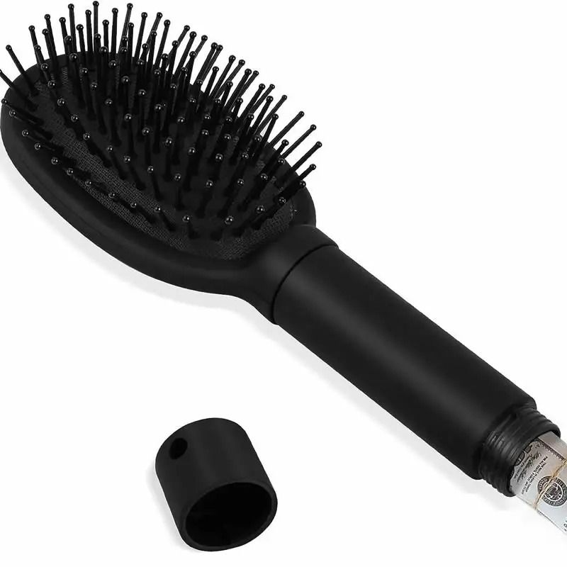 Hidden Storage Hair Comb Travel Stash Safe for Cash and Jewelry