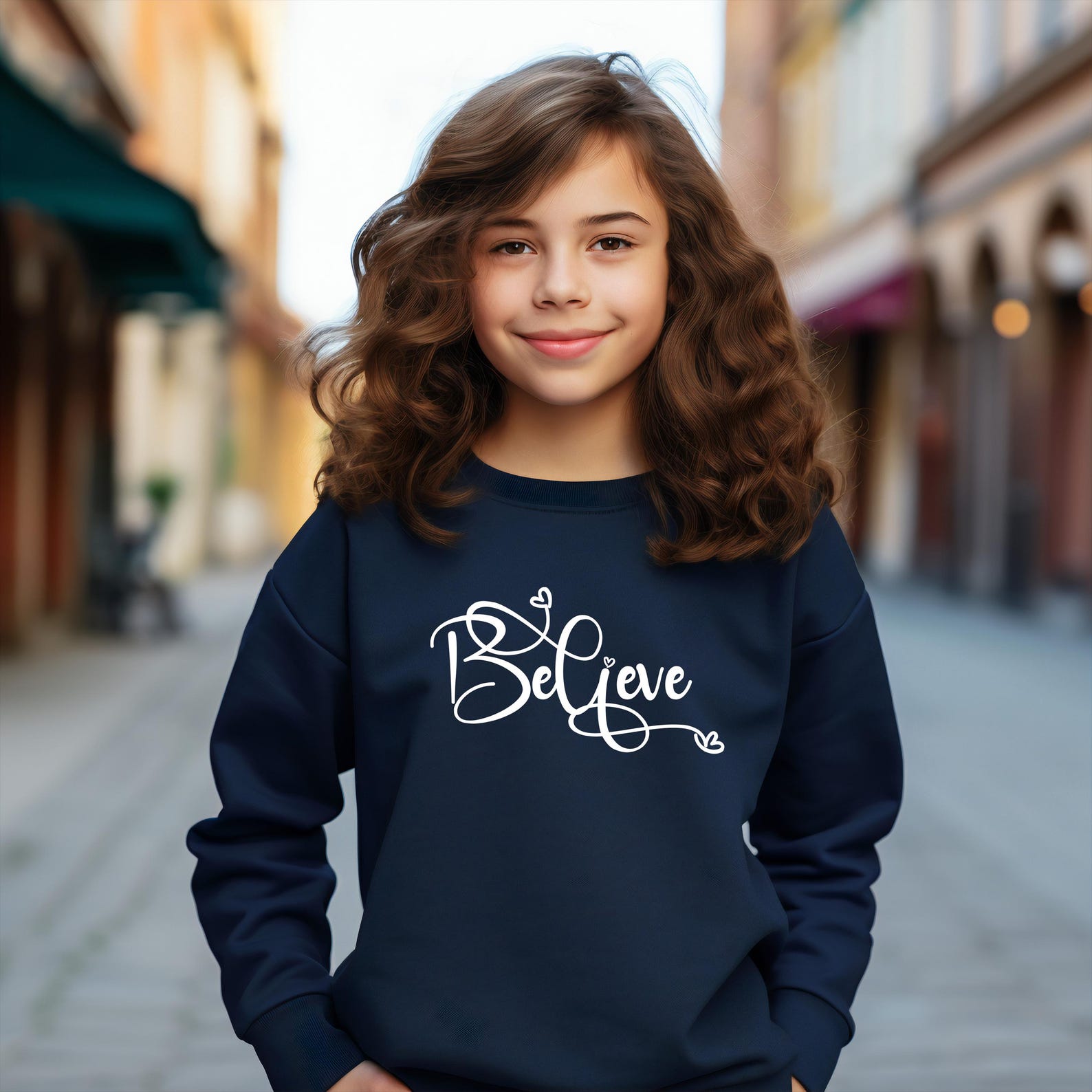 Believe Christmas Shirt | Christian Family Xmas Sweater Faith Holiday Graphic Crewneck