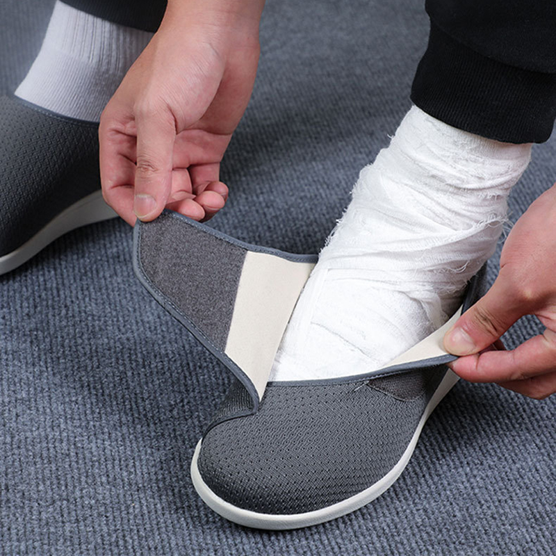 Comfortable Diabetic Man Shoes, Women Orthopedics Wide Feet, Swollen Walking Casual Shoes, Thumb Eversion Adjusting Soft