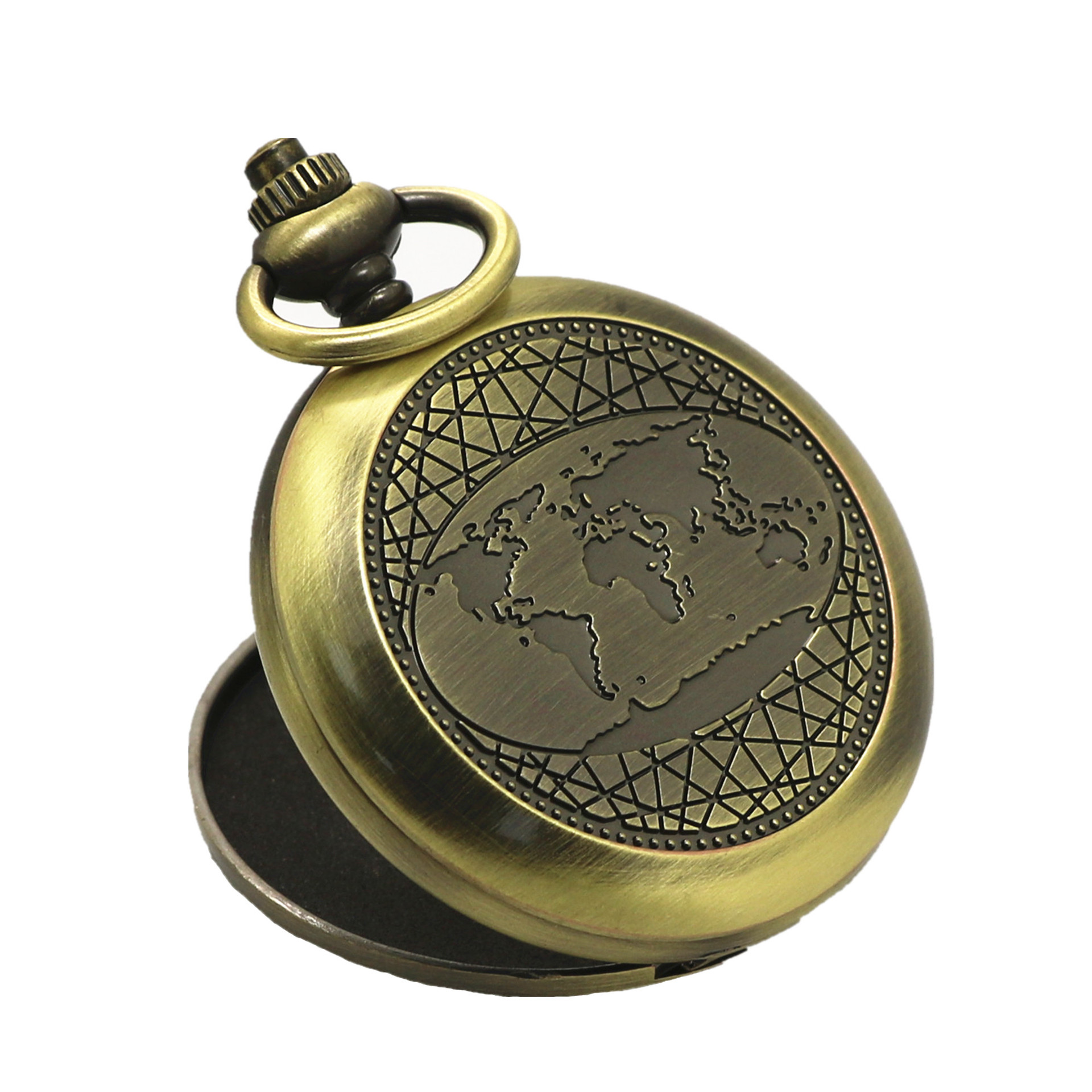 Vintage Pocket Watch Compass  Metal Flip Gift Compass