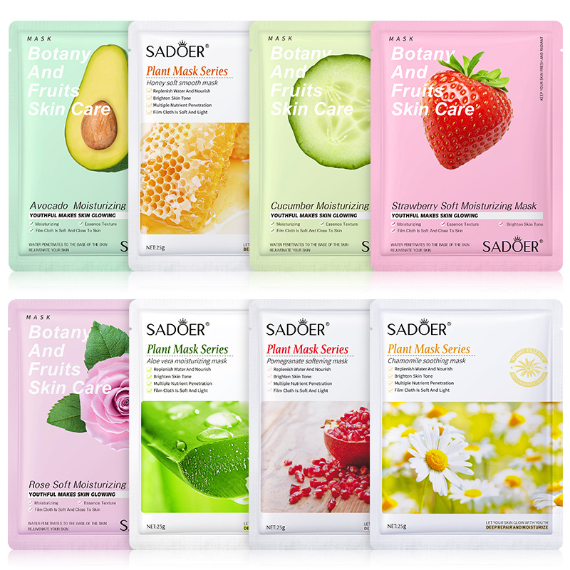 Hydrating Facial Mask, Moisturizing Firming Skincare, Natural Plant Face Mask, Korean Beauty Facial Care