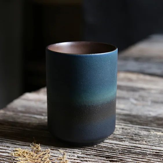 Ceramic Mug Retro Gradient Stoneware Coffee Tea Cup