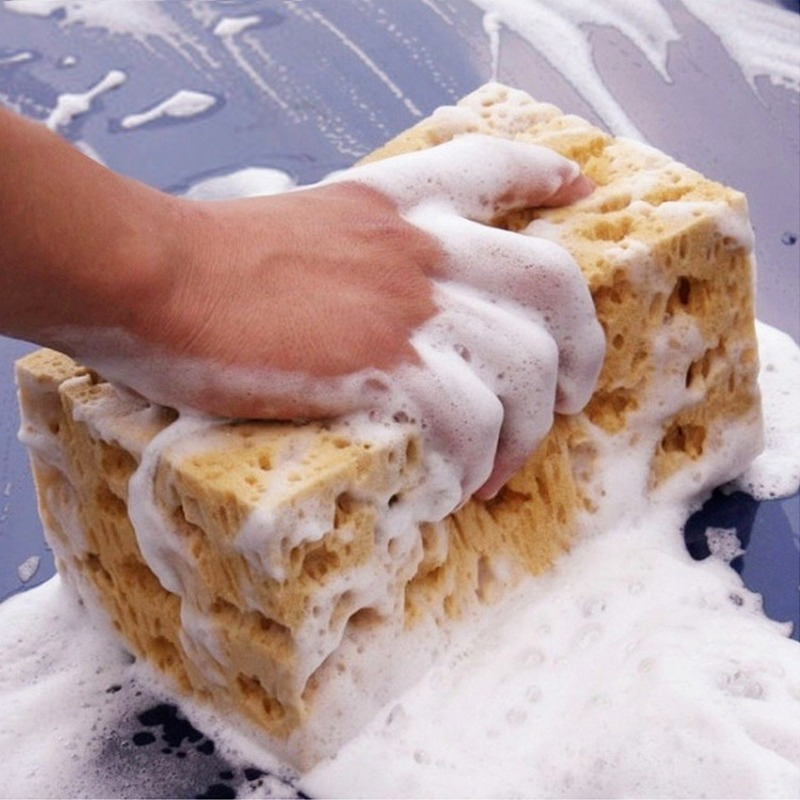 Honeycomb Car Wash Sponge Large Size Soft Cleaning Tool for Cars & Motorcycles
