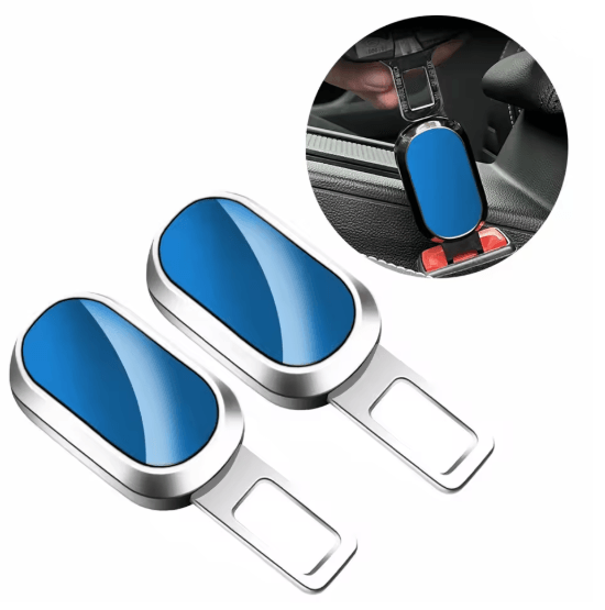 Metal Car Seat Belt Buckle Extender with One Button Release