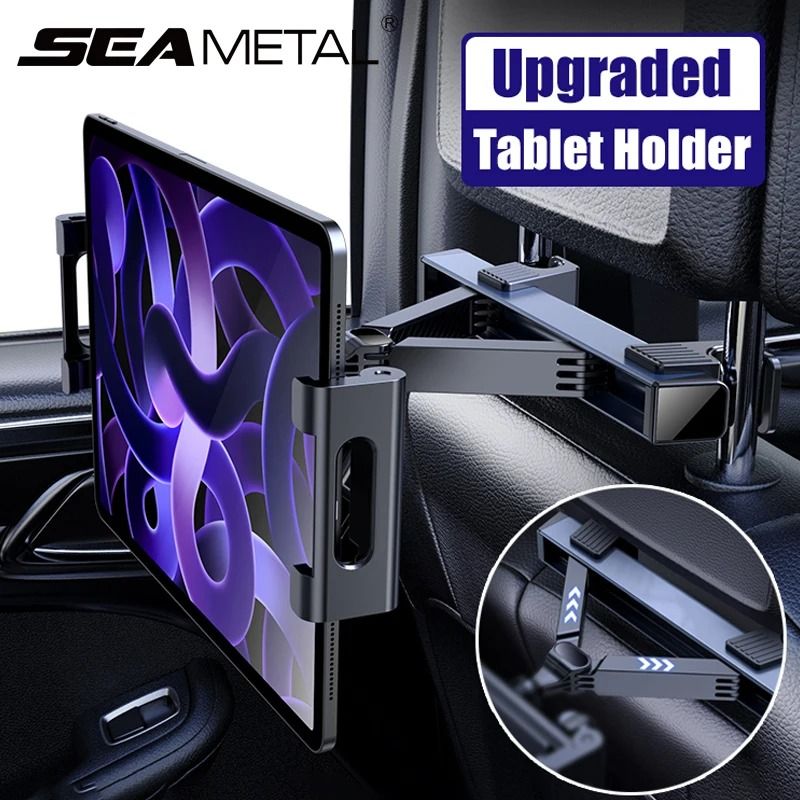 Telescopic Car Headrest Mount – Anti-Shake Tablet and Phone Holder