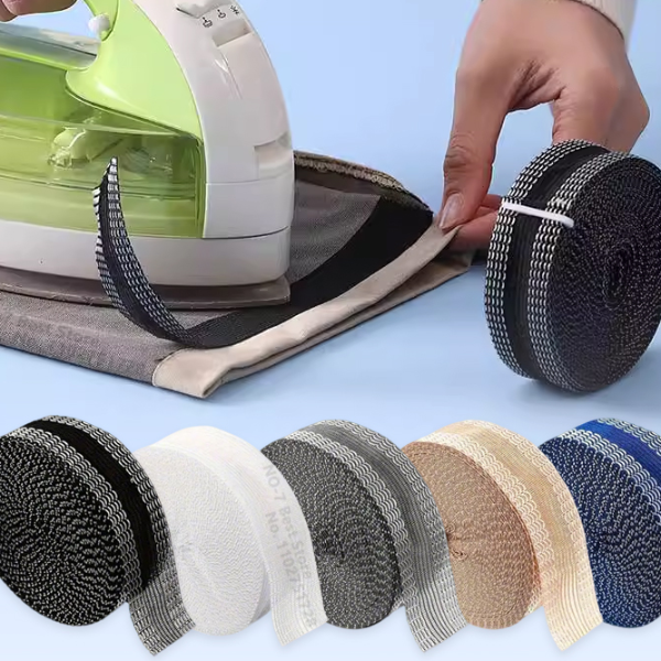 No Sew Self Adhesive Pants Hem Tape DIY Fabric Adhesive Tape for Trouser Edge Quick Fix