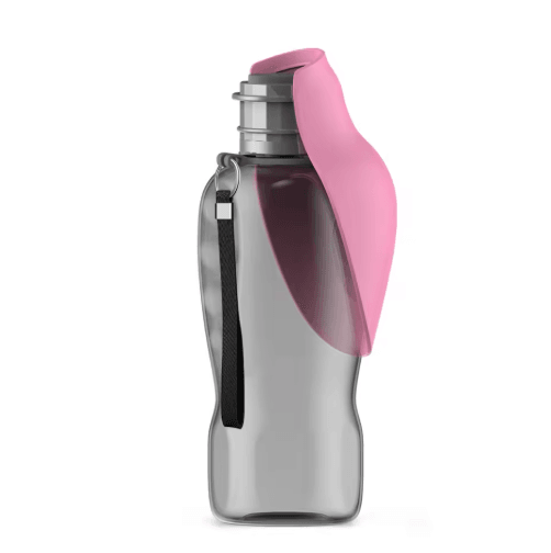 800ml Portable Dog Water Bottle with Built-In Drinking Bowl for Travel