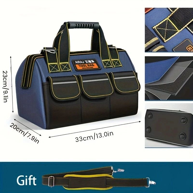 AIRAJ Large Waterproof Multifunctional Tool Bag with High Capacity