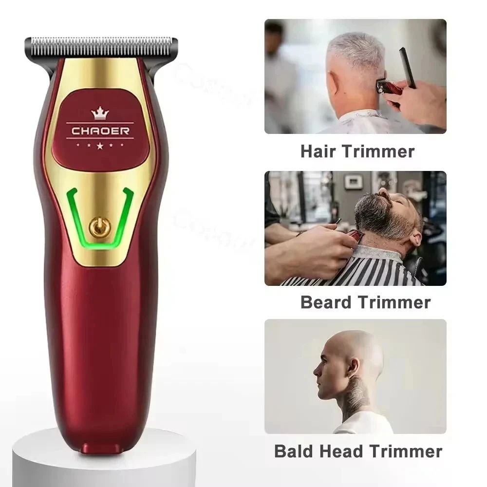 Mini Rechargeable Electric Hair Trimmer for Bald Head and Precision Haircuts