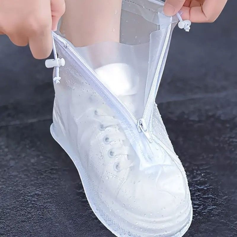 Reusable Waterproof Shoe Covers for Rain Protection and Slip Resistant Walking