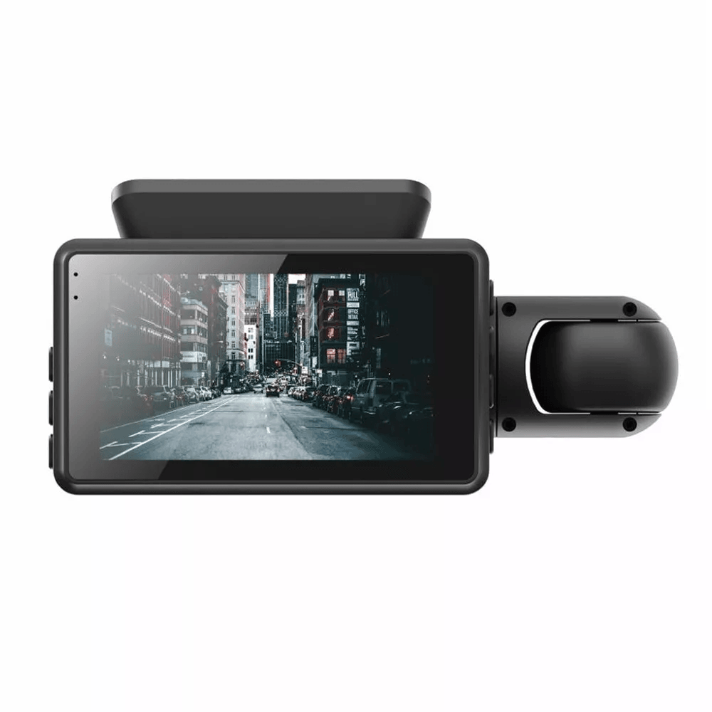 1080P Dual Lens Car DVR Dash Cam Video Recorder with G-Sensor, Front and Inside Camera, Night Vision, Parking Mode, Loop