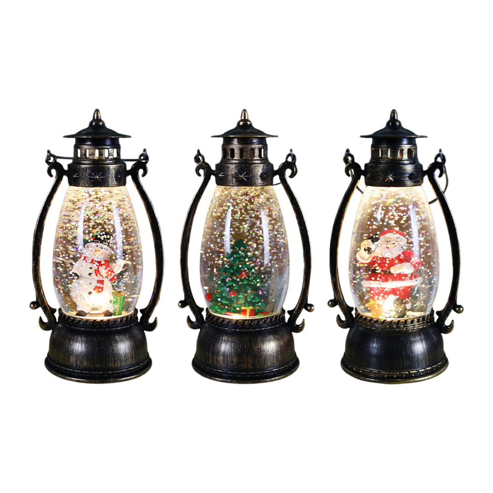 Christmas Acrylic Crystal Ball Lantern Light - Outdoor Xmas Day Party Decor & Kid Gift Landscape Night Lamp Ornaments