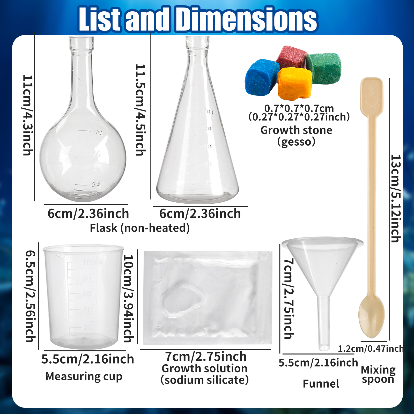 Mini Growth Stones, Water Magic Science Toys for Holidays and Gifts
