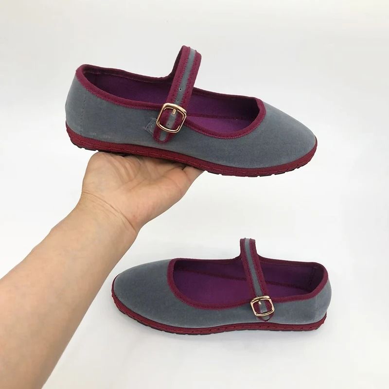 Women Velvet Cloth Ballet Flats Soft Loafers