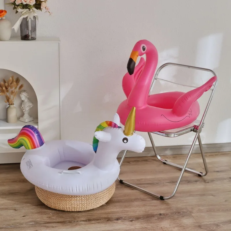 Flamingo Baby Swim Ring Inflatable Pool Float for Kids Summer Water Fun Seat