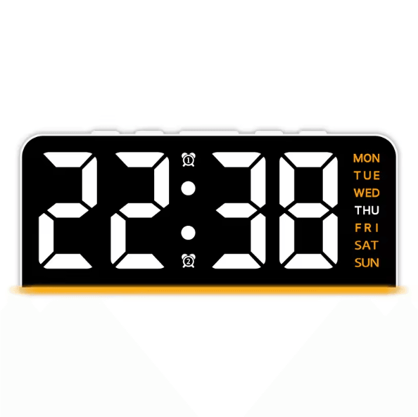 Modern LED Digital Alarm Clock – Temperature Display Desk Clock with Night Light, Snooze & Backlight