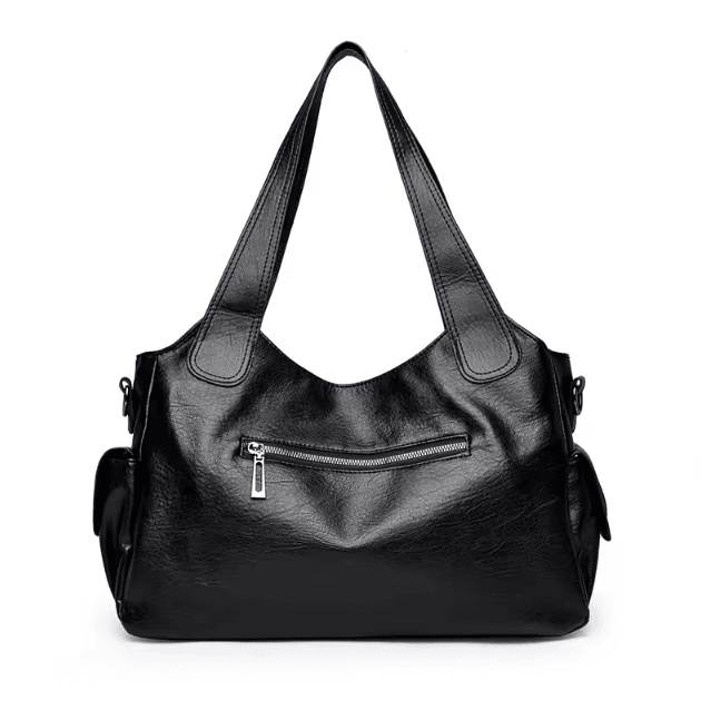 PU Shoulder Bag for Women Daily Commuter Handbag Zipper Closure Everyday Tote