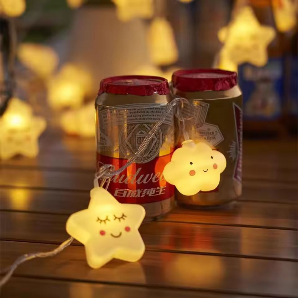 CozyStar Battery-Powered Star LED String Lights