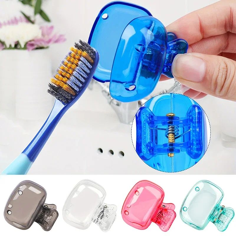 CleanGuard Portable Toothbrush Head Covers Protective Travel Case