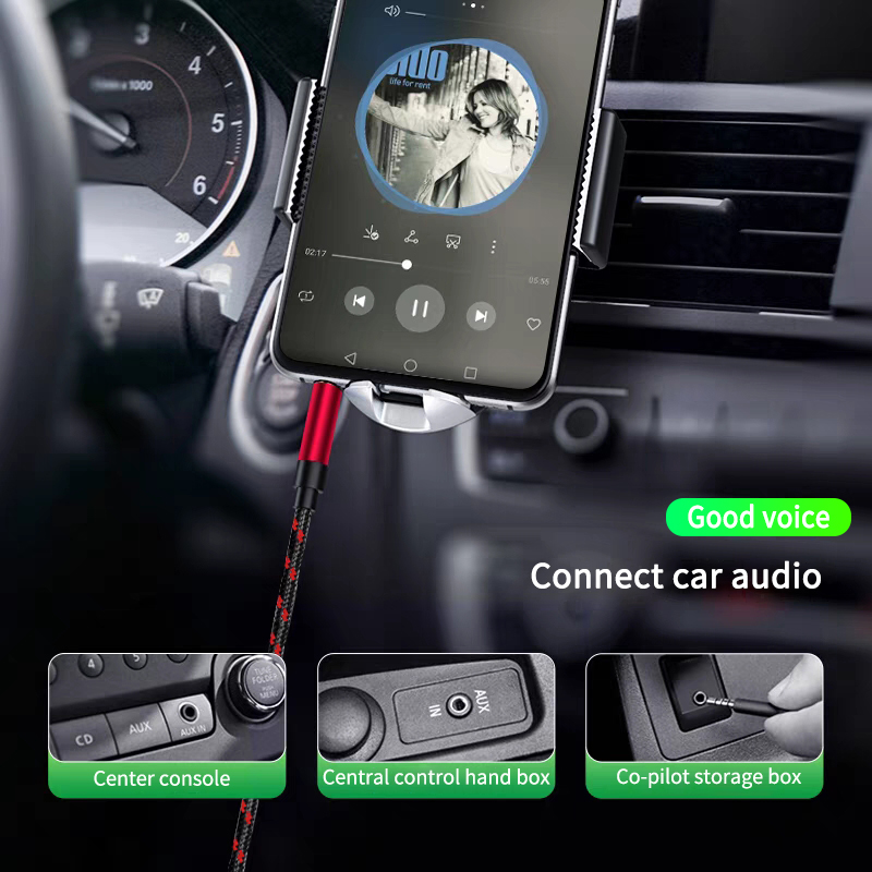 Audio Jack Extension Cable Premium Aux Cable for Clear Sound