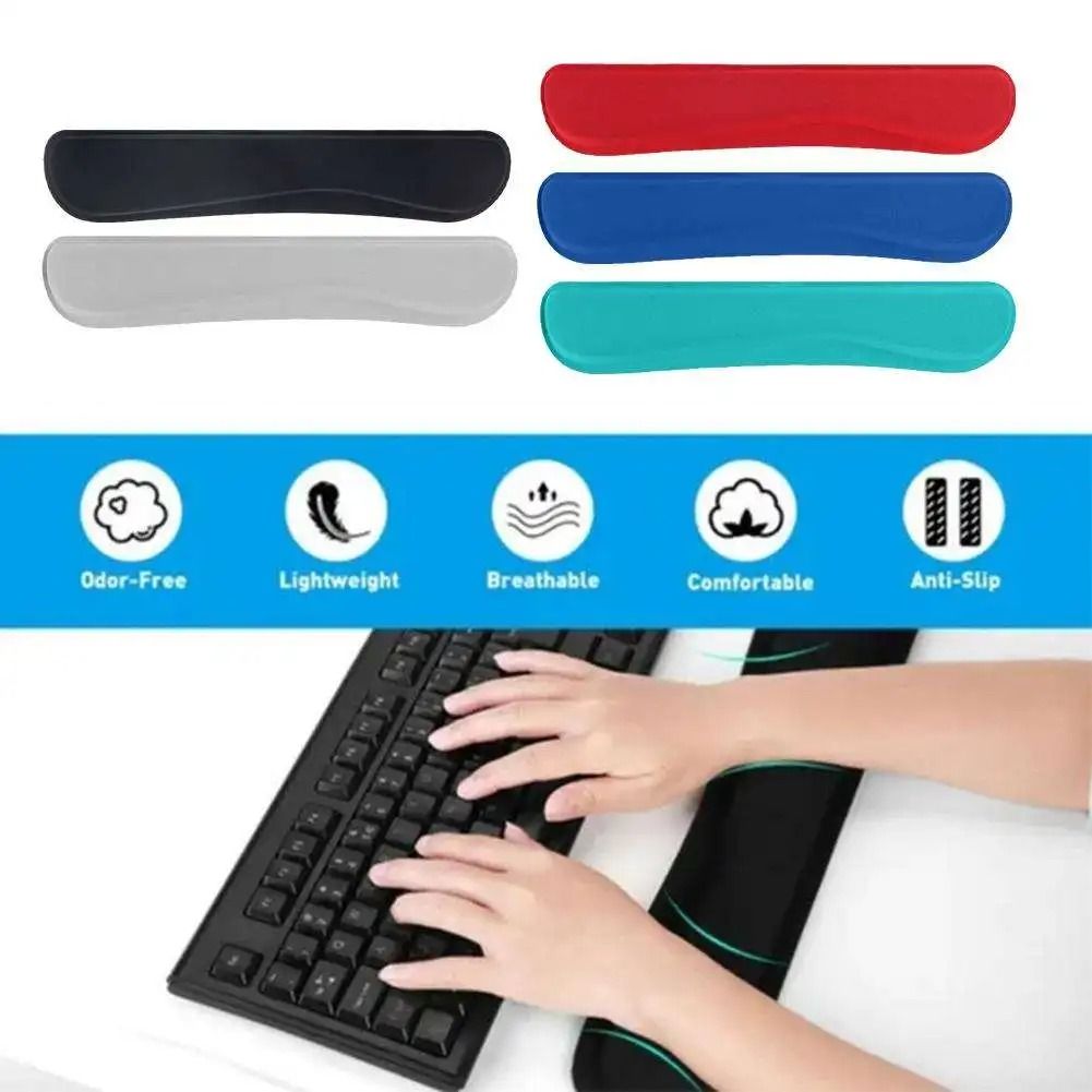 Ergonomic Keyboard Wrist Rest Memory Foam Wrist Pad with Non Slip Base