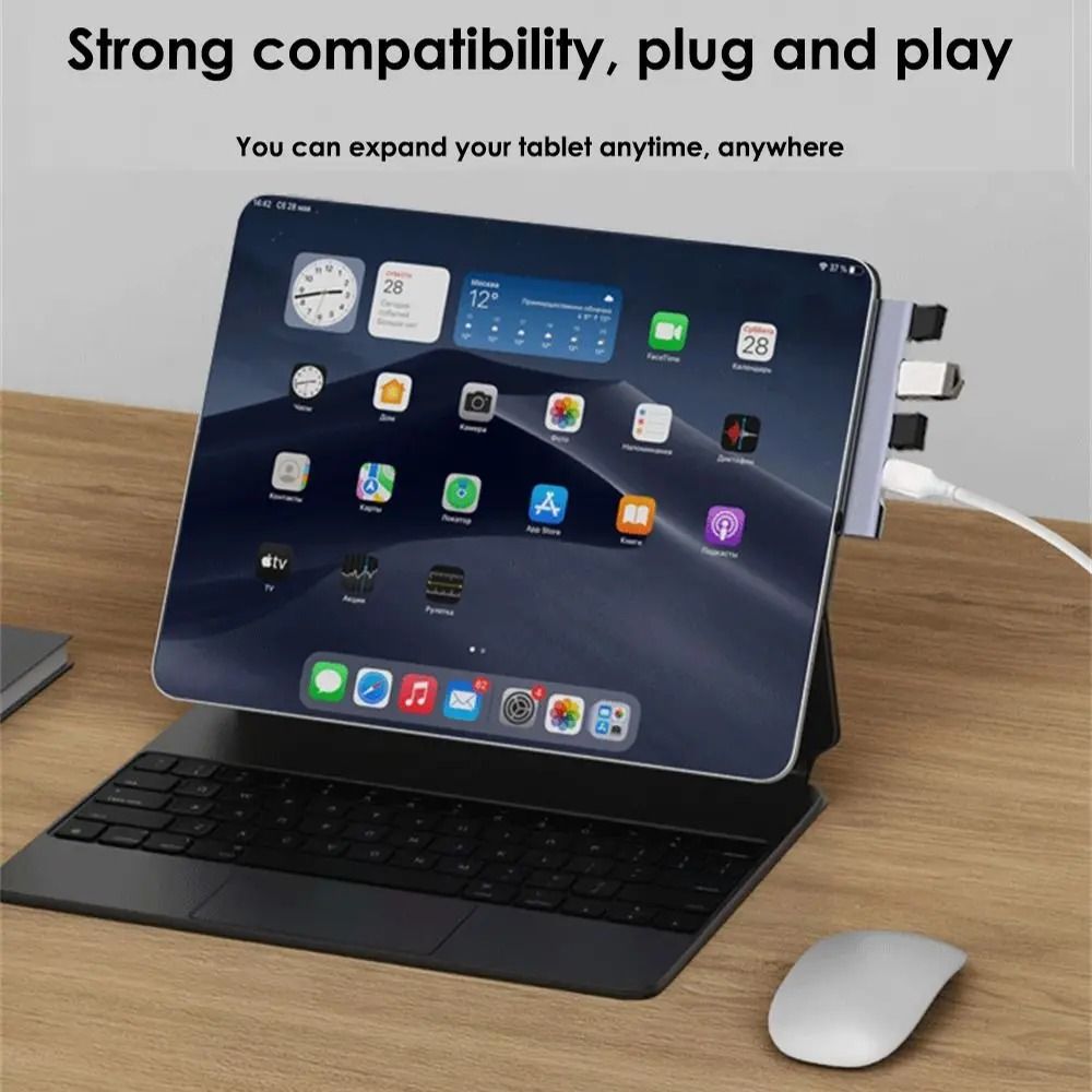 High-Speed USB-C Docking Station – PD Charging & OTG Splitter – High-Yield Data Interaction Hub