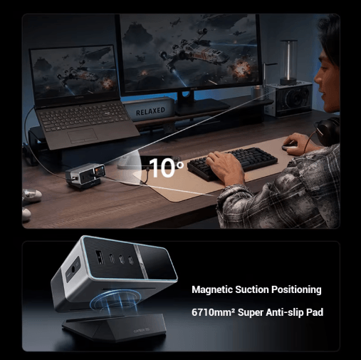 CUKTECH 30 Ultra 300W GaN Desktop Charging Station with Smart IPS Display