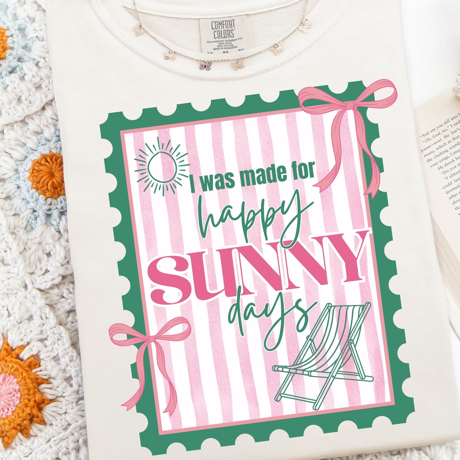 Happy Sunny Days Coquette Preppy T-Shirt