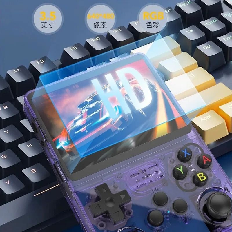 R36S Retro Handheld Game Console with Linux System and 3.5 Inch IPS Display