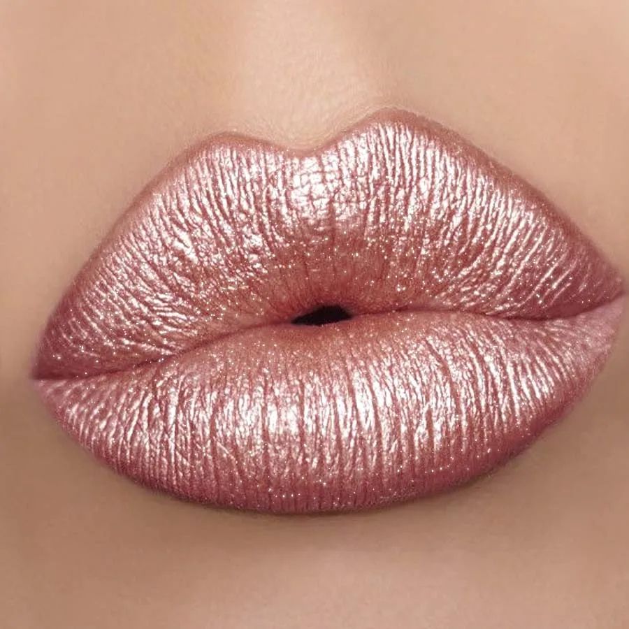 Luminous metallic lipstick Glitter Lip Glaze, Waterproof Long-Lasting Shine