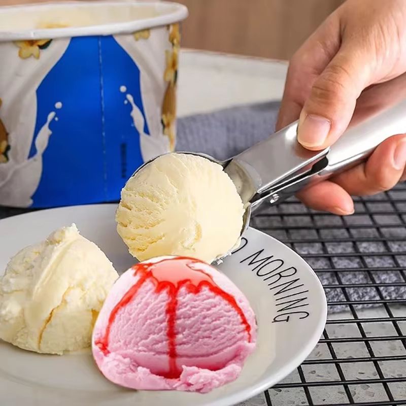 Stainless Steel Ice Cream Spoon Scoop Ball Shaper for Ice Cream Gelato and Frozen Yogurt