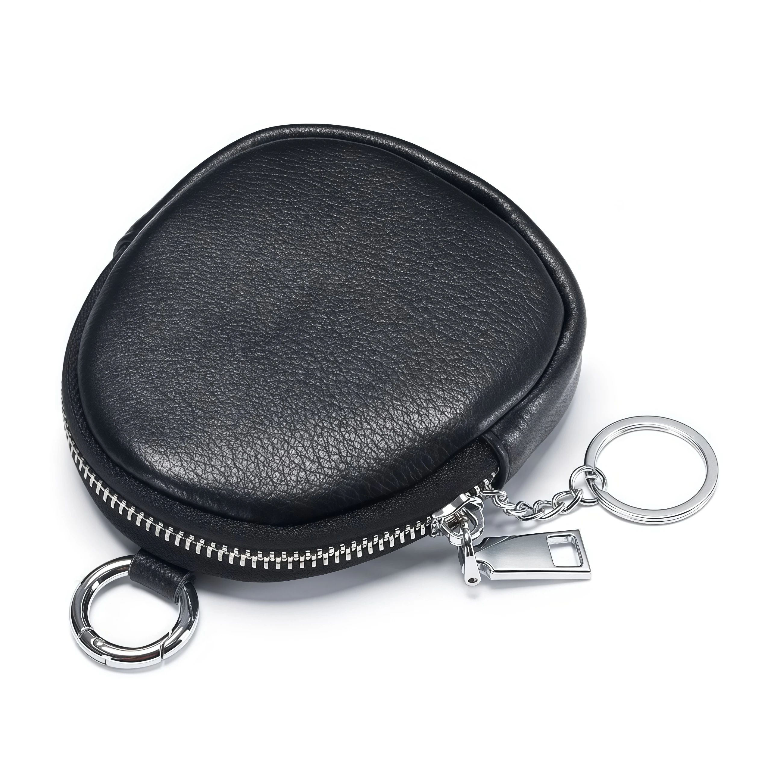 Leather RFID Keychain Wallet Pouch
