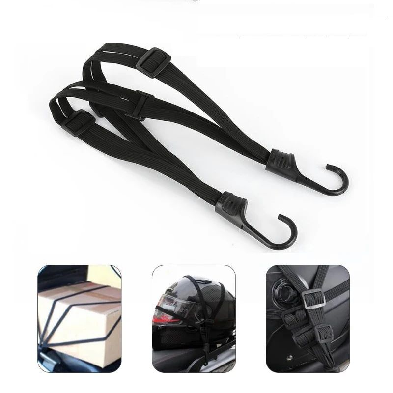 Motorcycle Elastic Helmet Fixing Strap Rope Adjustable Helmet Secure Tie