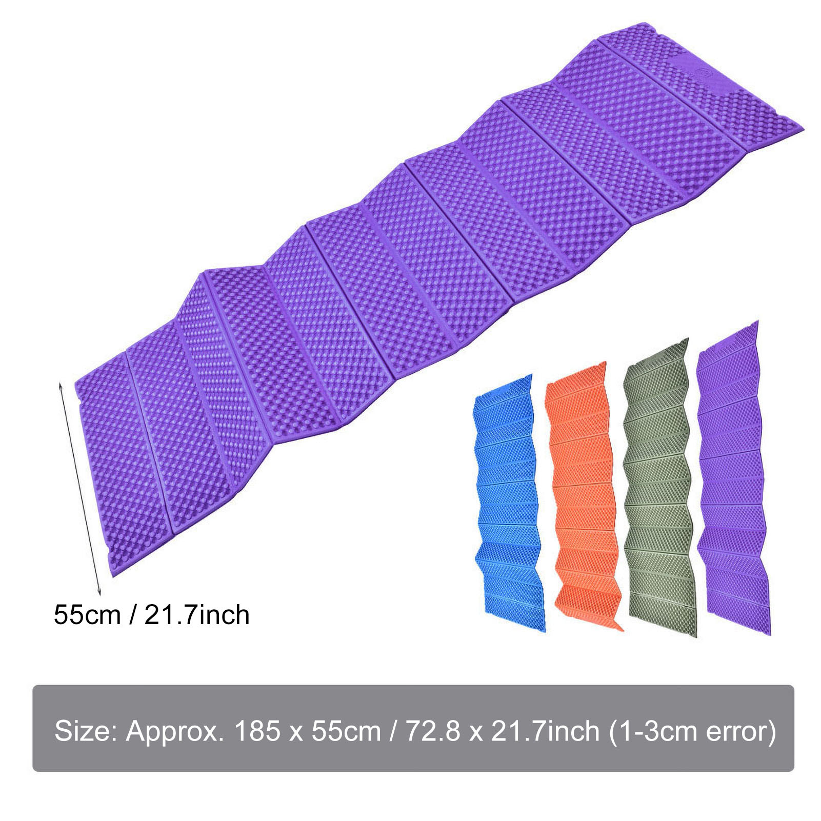 Ultralight Folding Foam Camping Mat Waterproof Sleeping Pad & Beach Mattress