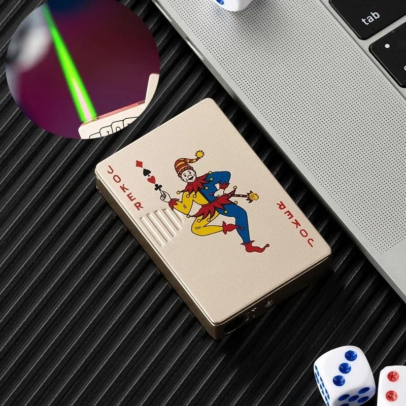 Ace of Spades Playing Card Butane Windproof Metal Lighter