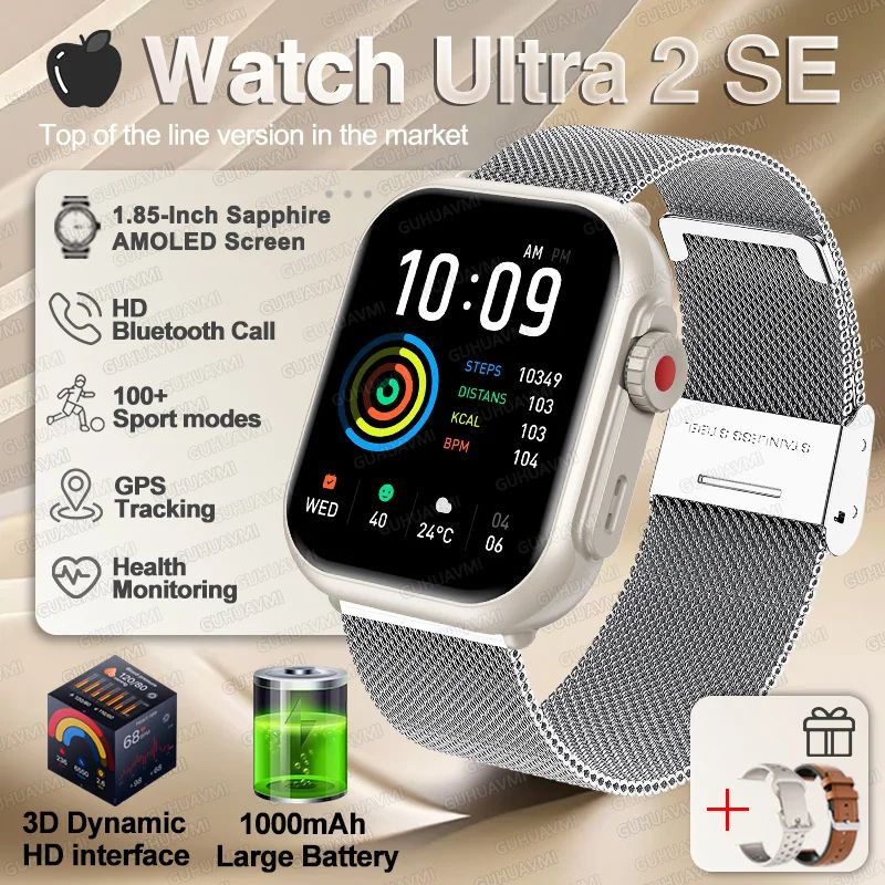 Ultra 2 SE GPS Smartwatch with AMOLED Display and Bluetooth Calling