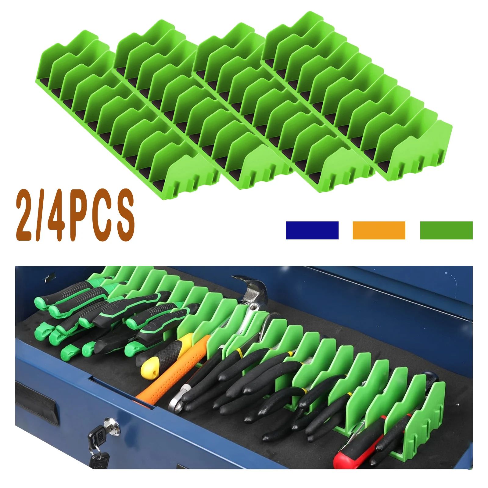 10 Slot Plier Organizer Rack Non Slip Toolbox Storage Holder Set