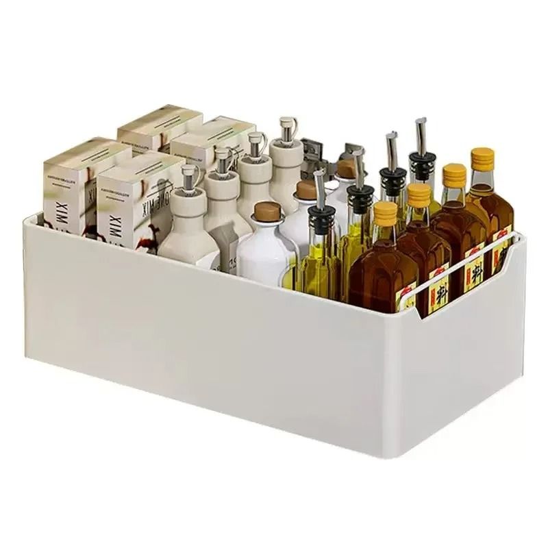 Pull Out Kitchen Cabinet Organizer with Slide Rail Storage Tray