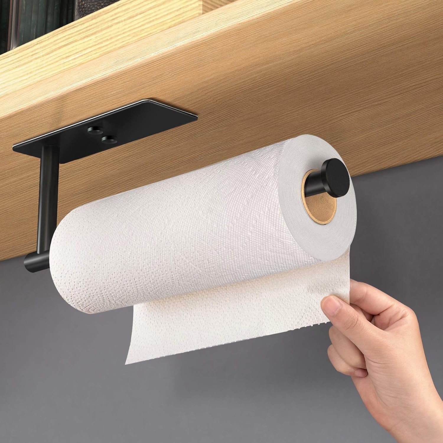 Adhesive Kitchen Paper Towel Holder Tissue Hanger Toilet Roll Dispenser Bathroom Storage Napkin Rack Organizer