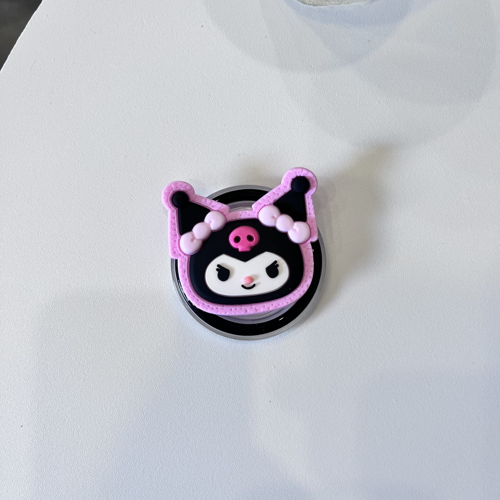 Sanrio Magnetic Phone Grip Stand with Kuromi and My Melody Design