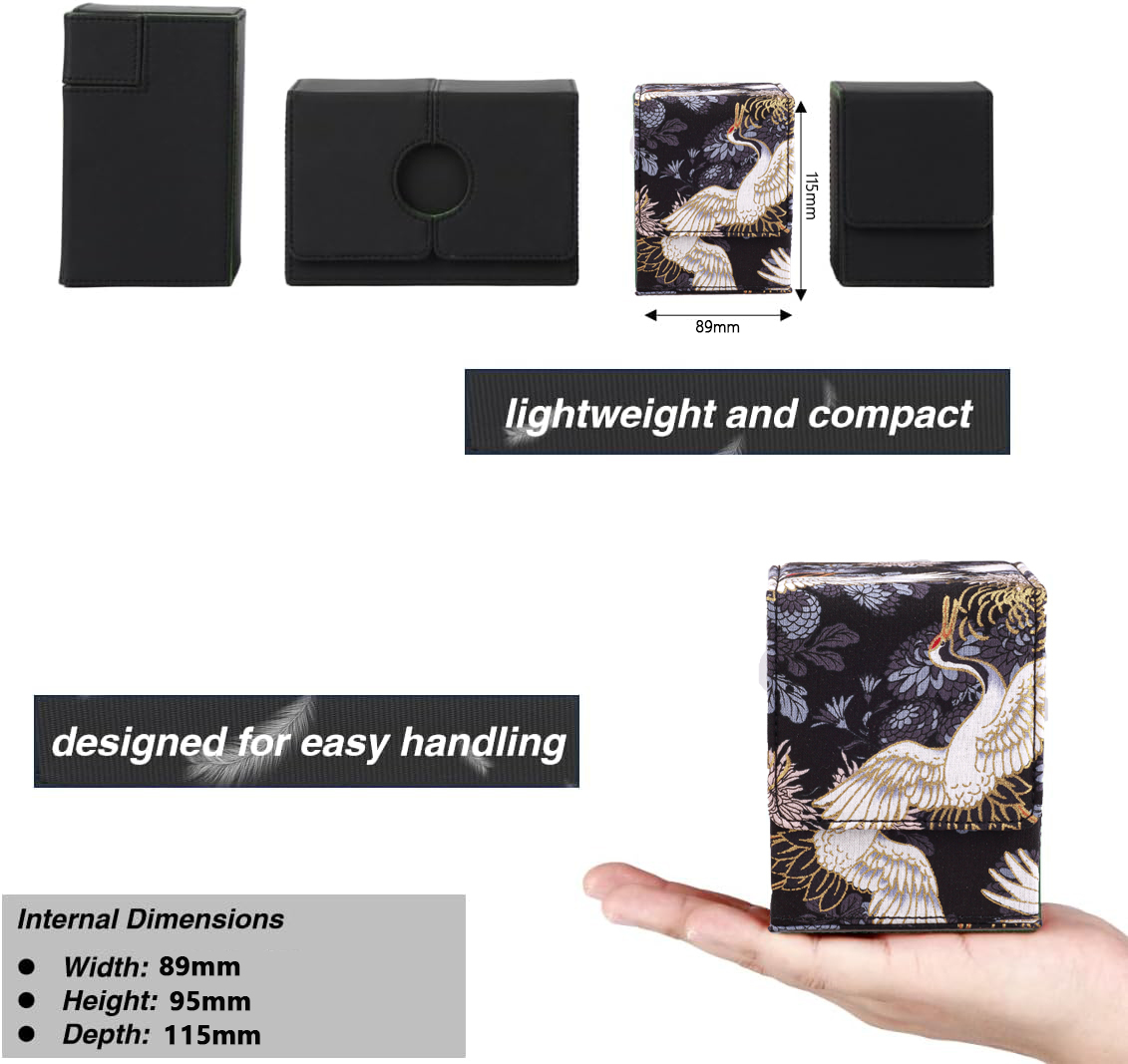 Card Deck Box Holder Organizer for MTG, TCG, and Collectible Cards