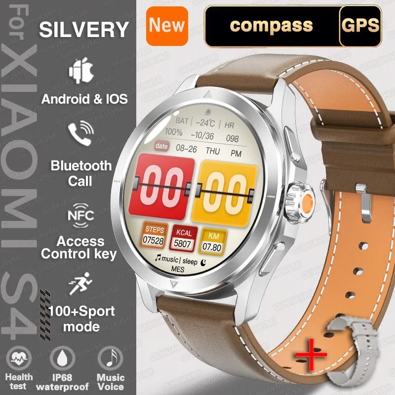 UltraTrack S4 AMOLED Smart Watch Outdoor GPS NFC Bluetooth Call