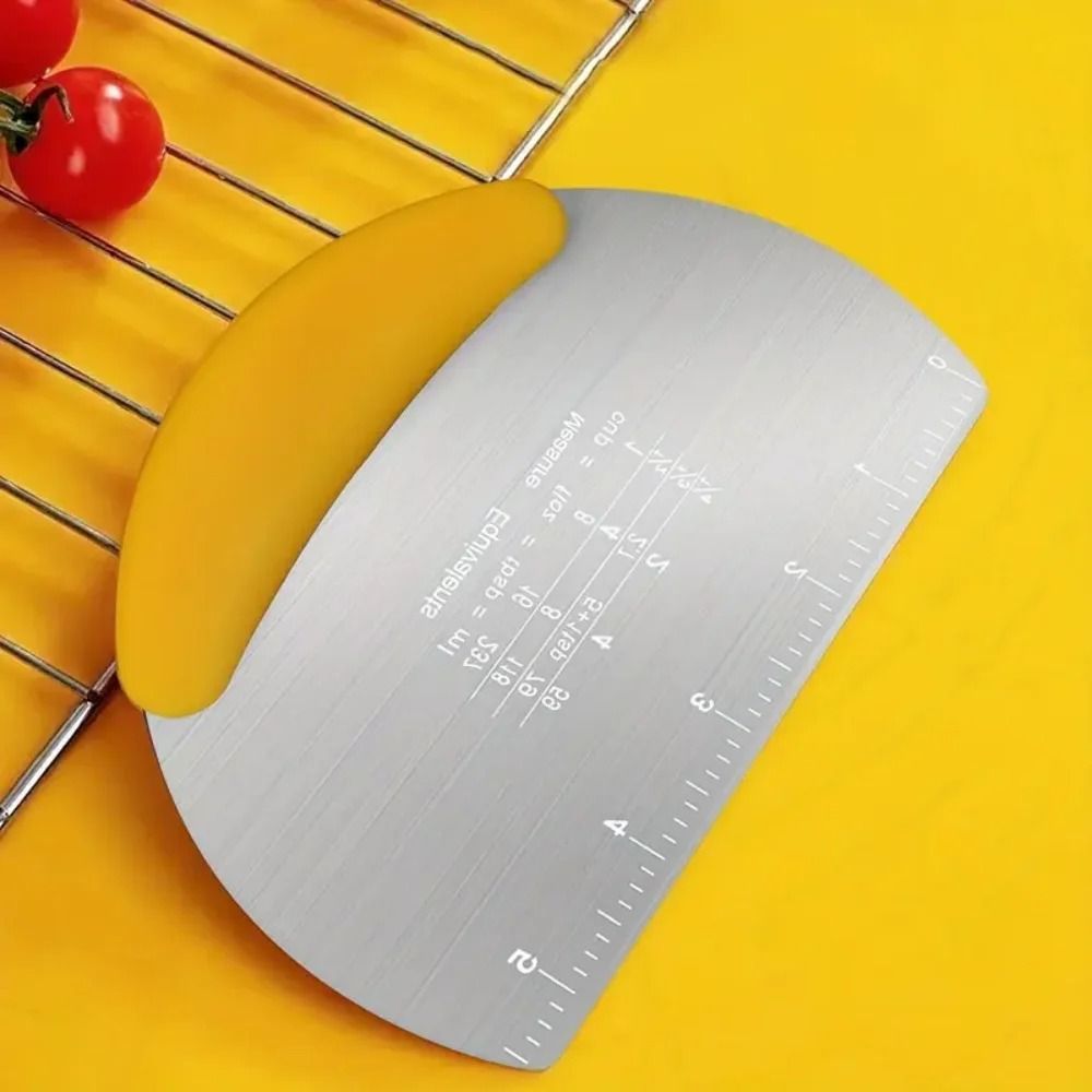 Professional Stainless Steel Pastry Scraper and Multi-Functional Dough Cutter