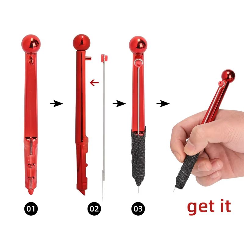 Complete Hand Poke Tattoo Kit – Stick and Poke Pen Tool with Ink, Cups, Grommets, and Bandage Set for DIY Tattooing