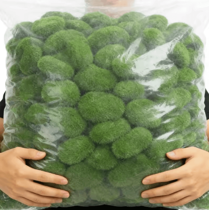 Artificial Moss Stone Decor Balls – Realistic Green Moss Rocks for DIY Garden & Home Styling