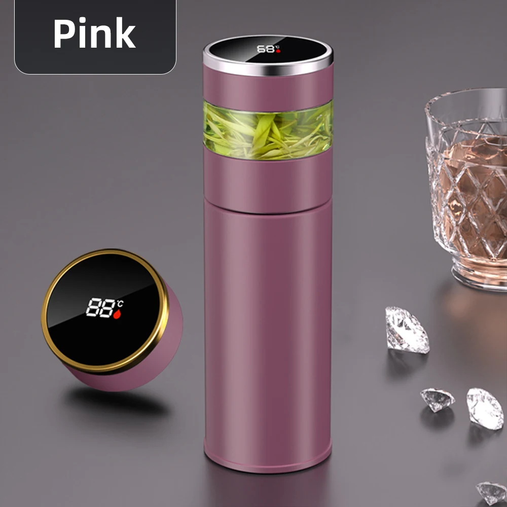 Stainless Steel Tea Thermos with LED Temperature Display