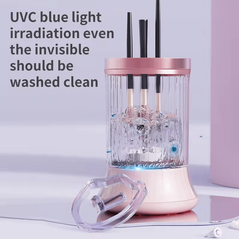 Rechargeable Makeup Brush Cleaner & Dryer – Automatic Deep Clean Beauty Tool