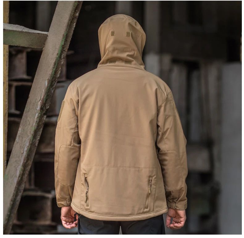 TRAF Shark Skin Tactical Jacket Windproof Waterproof Hooded Coat