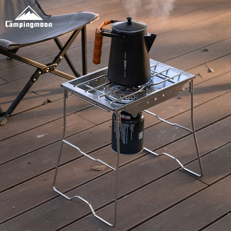 Stainless Steel Camping Furnace Plate Frame Windproof & Durable